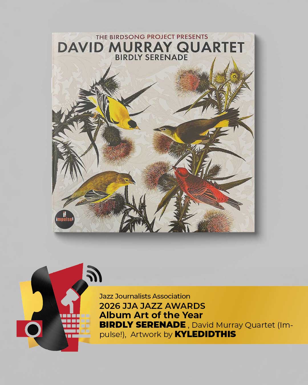 Album Art of the Year Birdly Seranade by David Murray Quartet - 2026 Album Art of the Year