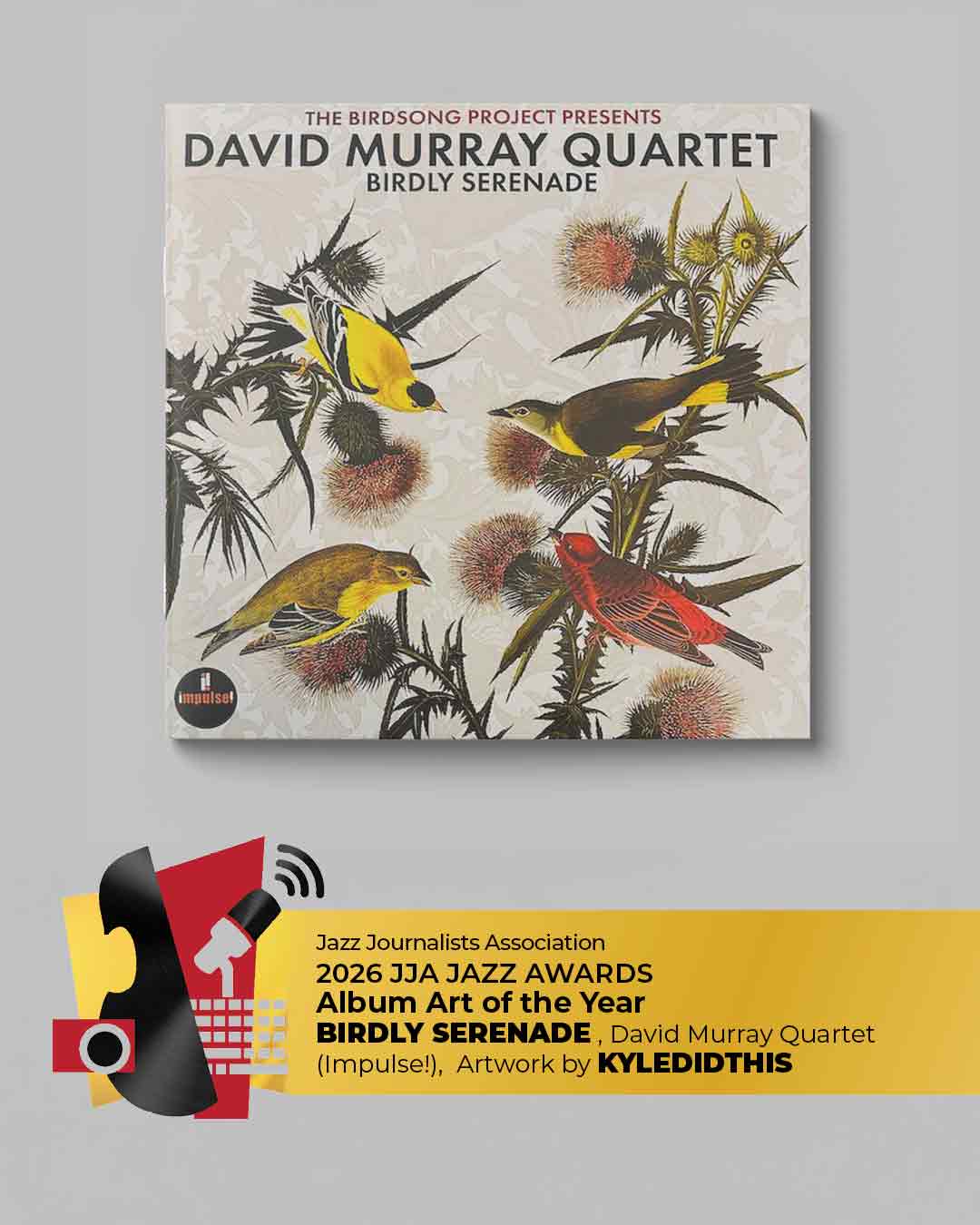Album Art of the Year Birdly Seranade by David Murray Quartet - 2026 Album Art of the Year