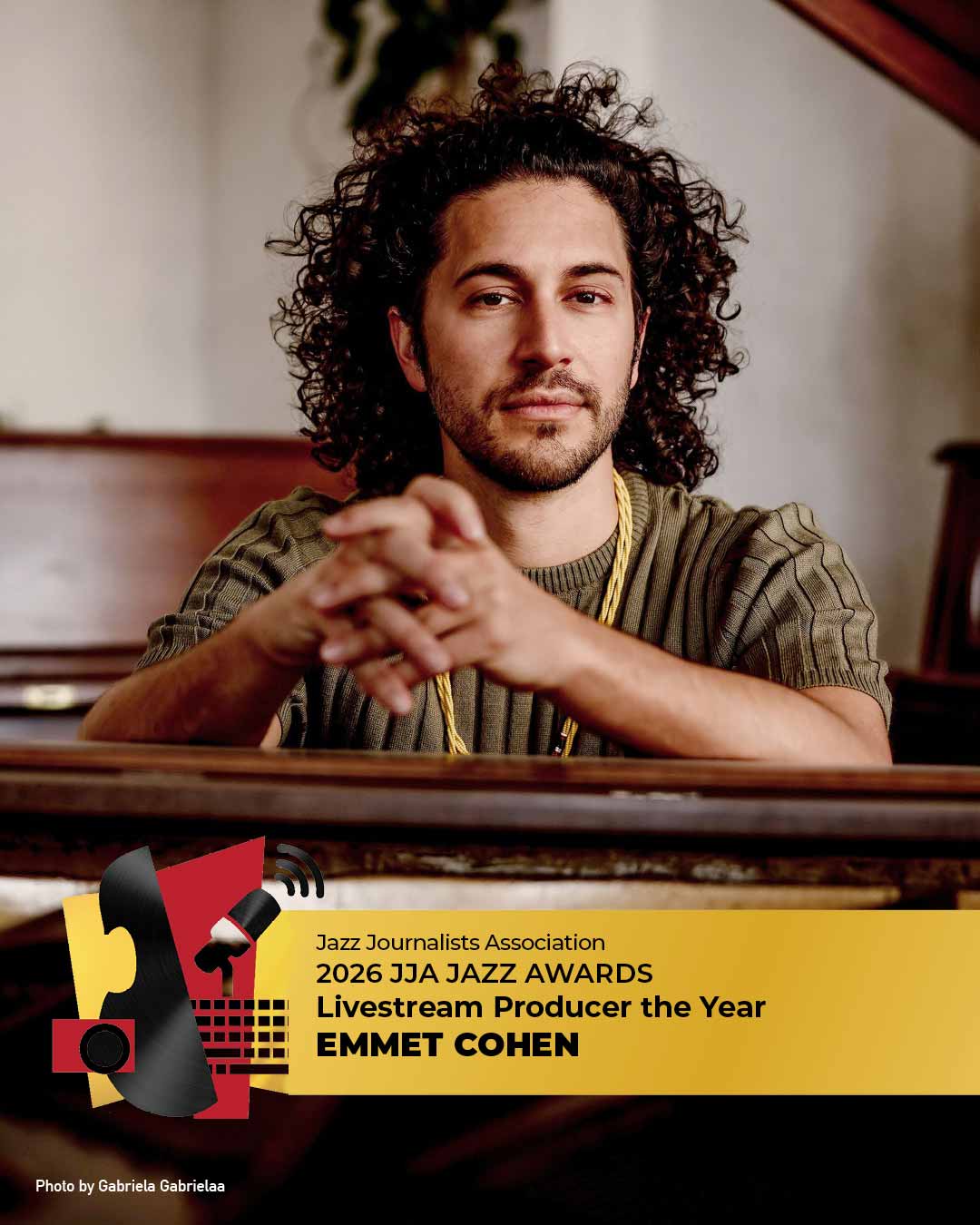 Livestream Producer of the Year Emmet Cohen - 2026 Livestream Producer of the Year
